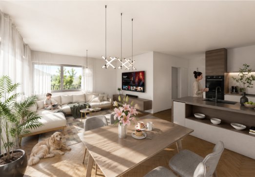 Roth Bau - Immobilien - 2 Mehrfamilienhäuser in Orsingen - 3D Visualisierung Innen 08