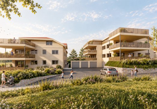 Roth Bau - Immobilien - 2 Mehrfamilienhäuser in Orsingen - 3D Visualisierung 01